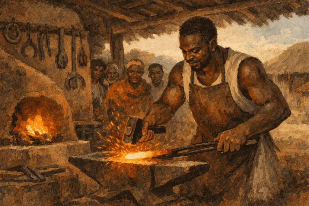 The Blacksmith Who Smiled Through the Storm